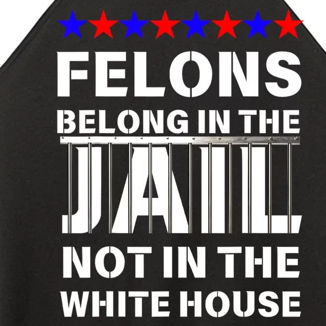 Political Pro Biden Felons Belong In Jail Not White House Women’s Perfect Tri Rocker Tank