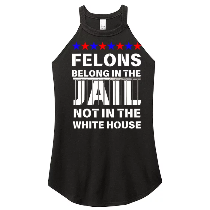 Political Pro Biden Felons Belong In Jail Not White House Women’s Perfect Tri Rocker Tank