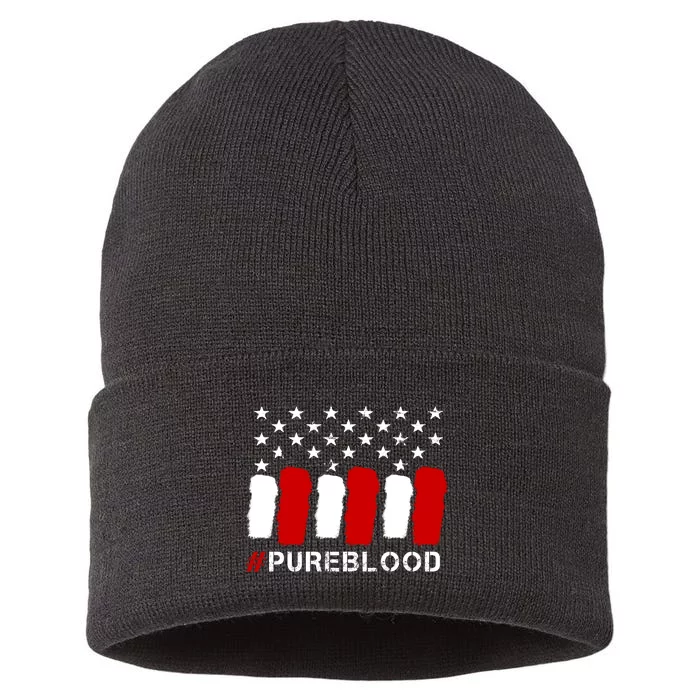 #Pureblood Pure Blood Movement Freedom Sustainable Knit Beanie