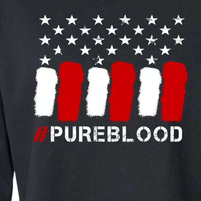 #Pureblood Pure Blood Movement Freedom Cropped Pullover Crew