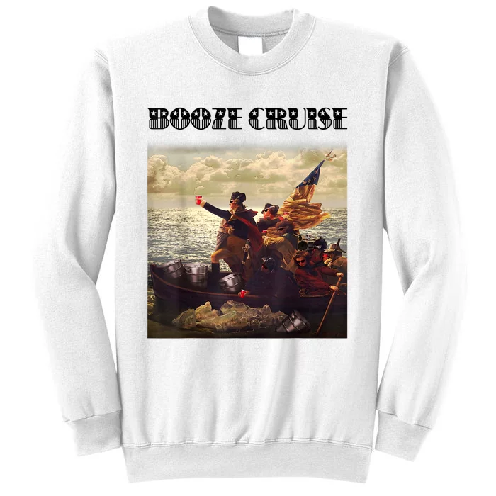 Political Party Booze Cruise Shades & Red Cups Funny Sweatshirt