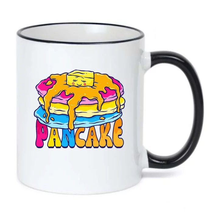 Pansexual Pancake Breakfast Food Pun Pan Pride Flag LGBTQ Black Color Changing Mug