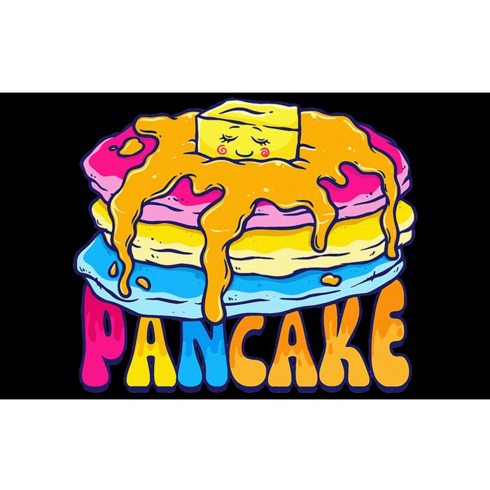 Pansexual Pancake Breakfast Food Pun Pan Pride Flag LGBTQ Bumper Sticker