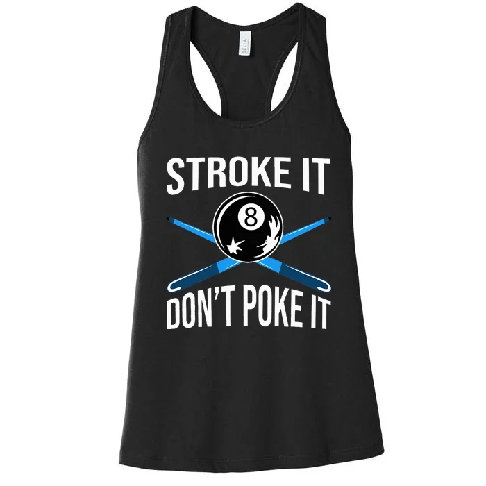 Pool Player Billard 8ball Women's Racerback Tank