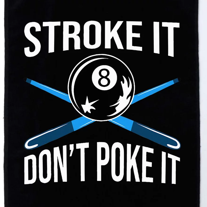 Pool Player Billard 8ball Platinum Collection Golf Towel