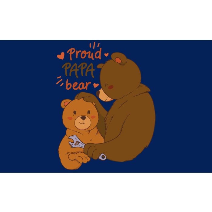 Proud Papa Bear Cute Gift Bumper Sticker