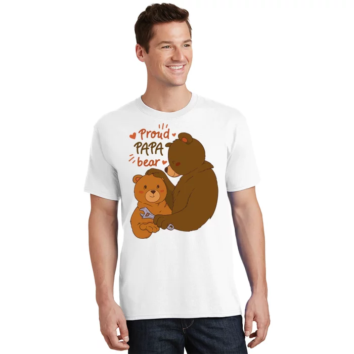 Proud Papa Bear Cute Gift T-Shirt