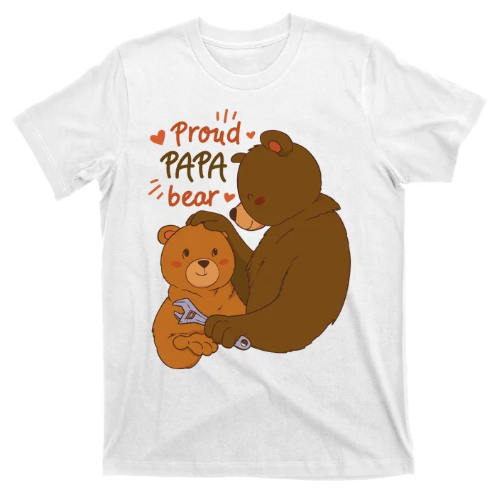 Proud Papa Bear Cute Gift T-Shirt