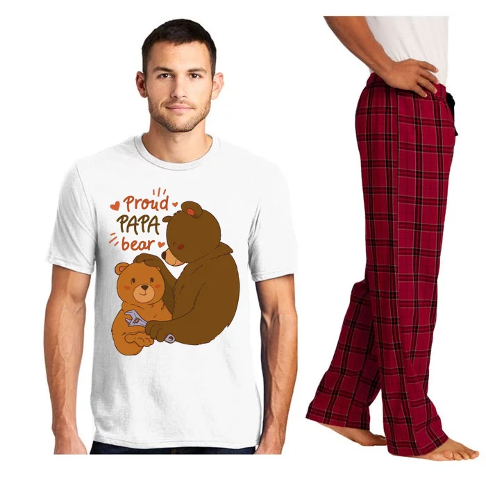 Proud Papa Bear Cute Gift Pajama Set