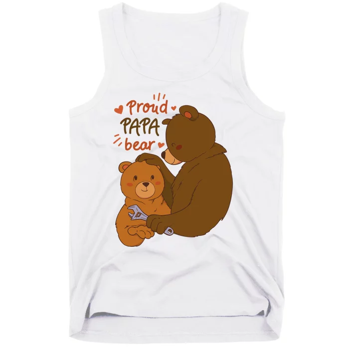 Proud Papa Bear Cute Gift Tank Top