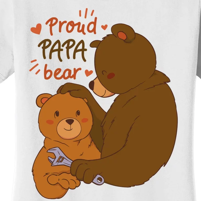 Proud Papa Bear Cute Gift Women's T-Shirt