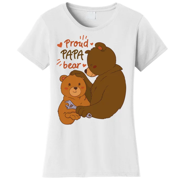 Proud Papa Bear Cute Gift Women's T-Shirt