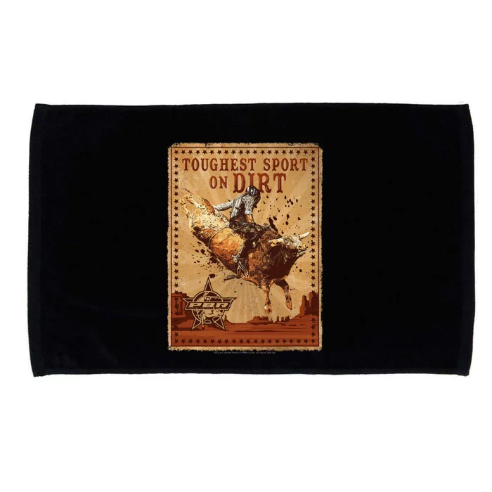 Pbr Professional Bull Riders Toughest Sport On Dirt Stamp Microfiber Hand Towel