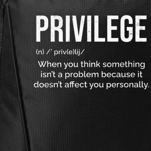 Privilege Proud Black Pride Black History Month City Backpack