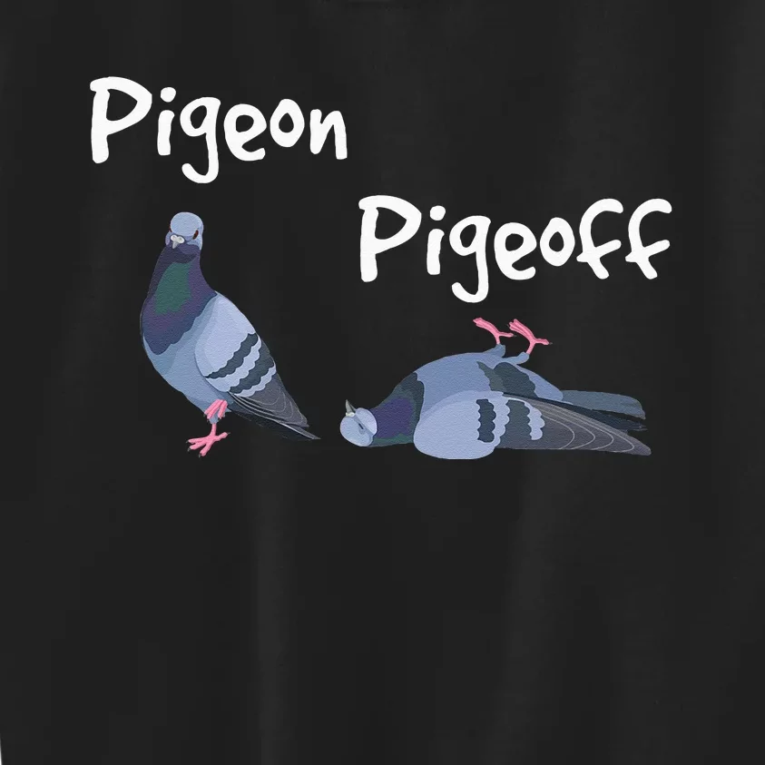 Pigeon Pigeoff Bird Birdwatcher Birdwatching Pigeon Racing Kids Sweatshirt