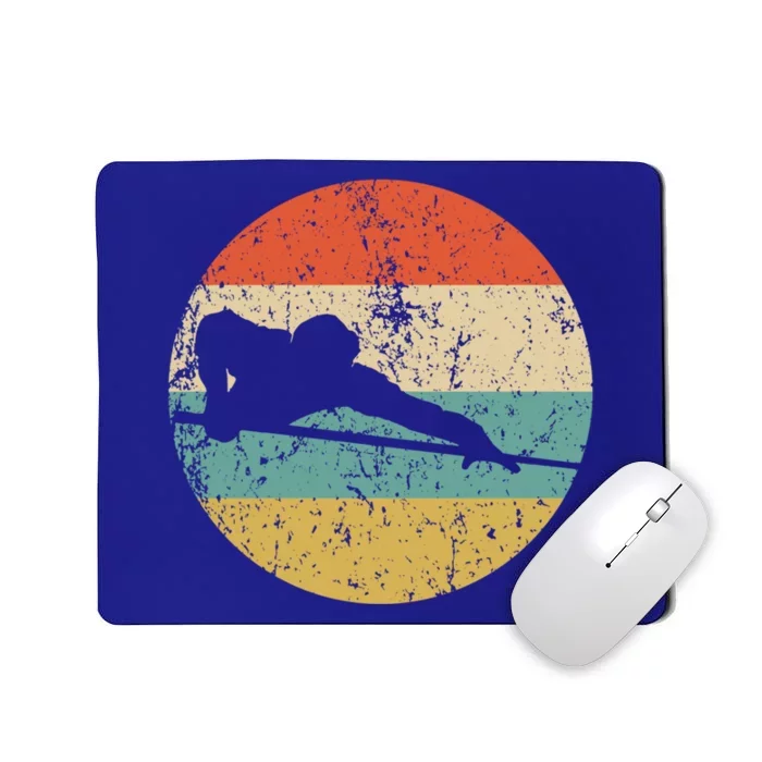 Pool Player Billiards Player Silhouette Retro Sports Meaningful Gift Mousepad