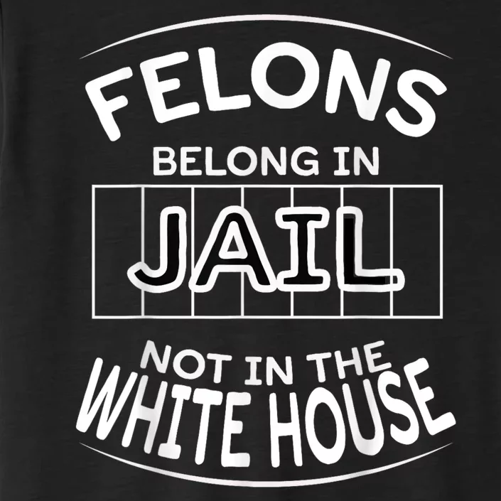 Political Pro Biden Felons Belong In Jail Not White House ChromaSoft Performance T-Shirt