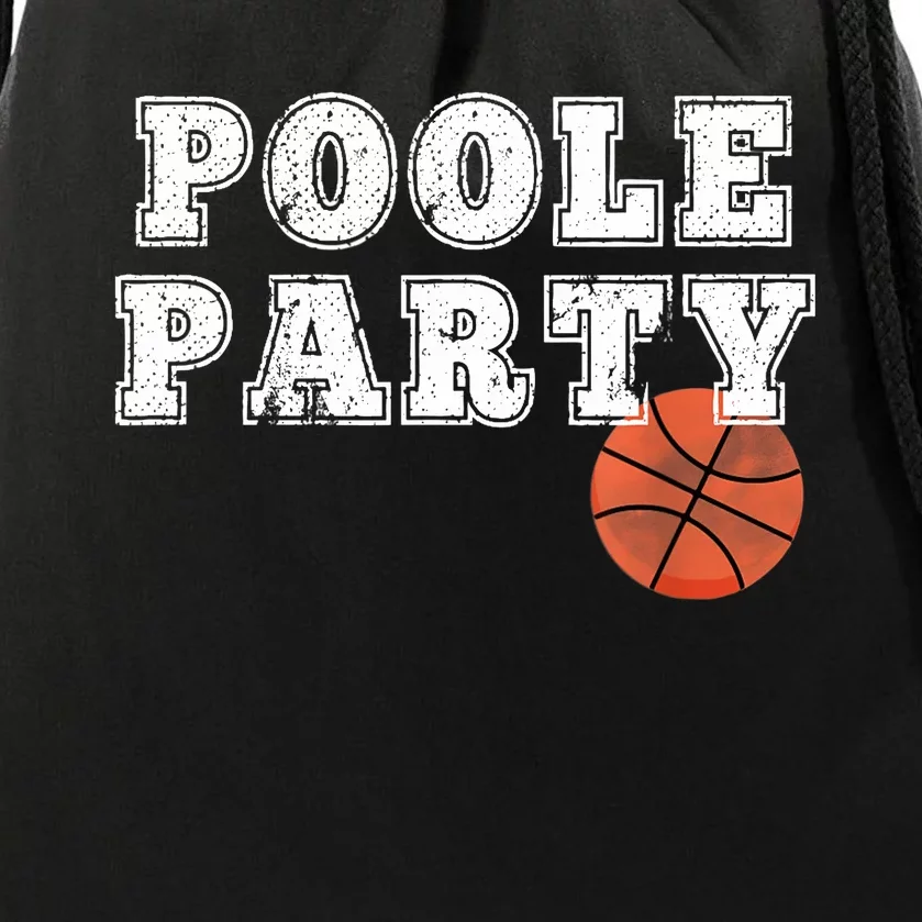 Poole Party Basketball Drawstring Bag