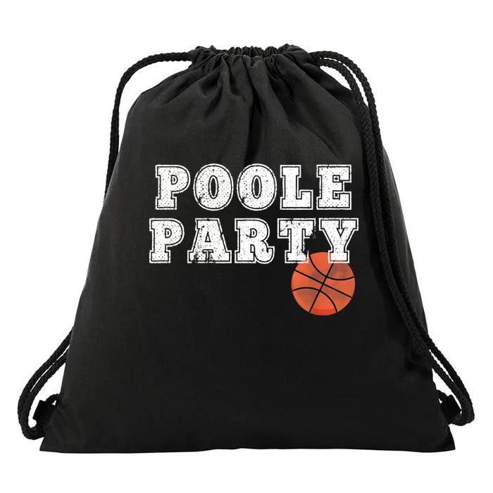 Poole Party Basketball Drawstring Bag