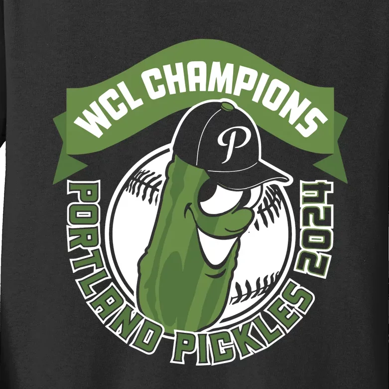 Portland Pickles Baseball 2024 Kids Long Sleeve Shirt