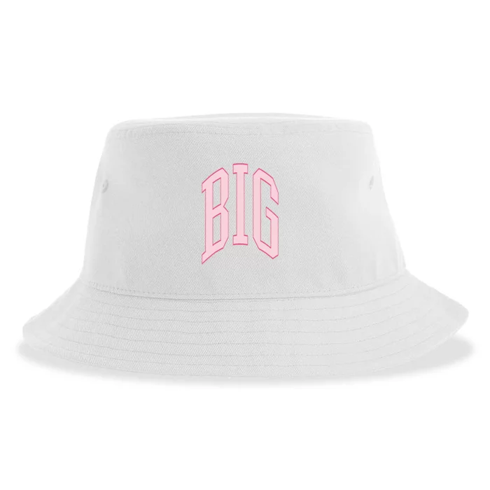 Preppy Pink Big Little Sorority Sustainable Bucket Hat