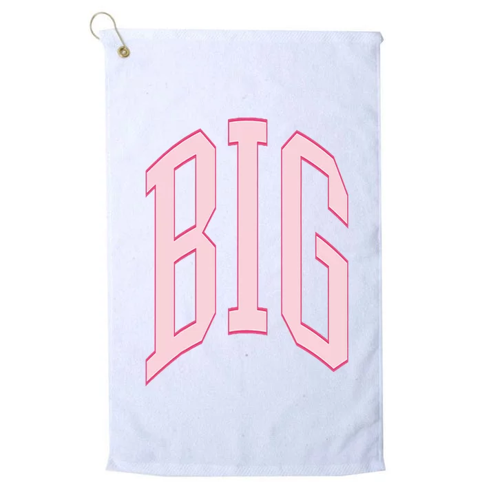 Preppy Pink Big Little Sorority Platinum Collection Golf Towel