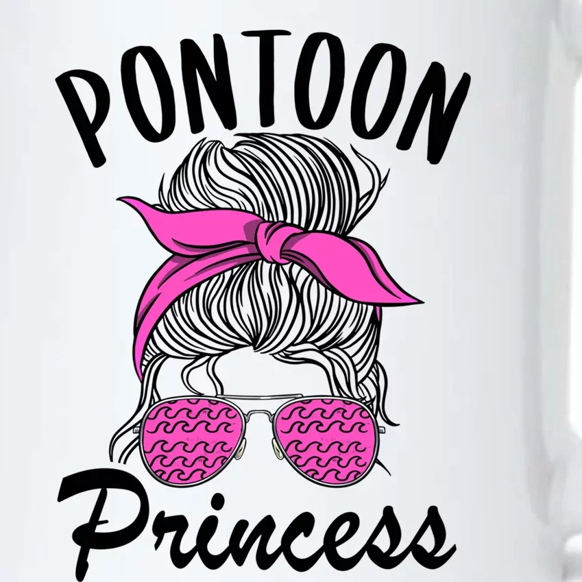 Pontoon Princess Boating Mom Lake Life Funny Pontooning Meaningful Gift Black Color Changing Mug