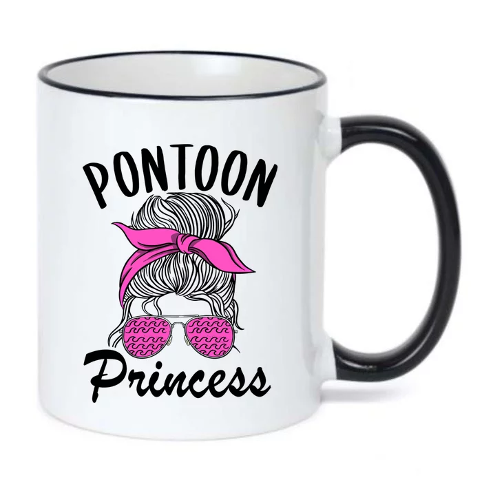 Pontoon Princess Boating Mom Lake Life Funny Pontooning Meaningful Gift Black Color Changing Mug