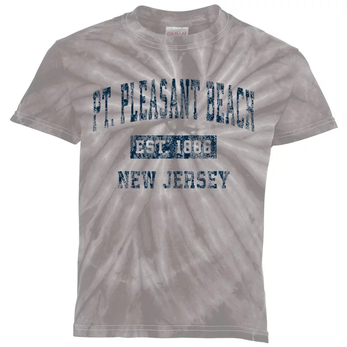 Point Pleasant Beach New Jersey Nj Vintage Sports Design Kids Tie-Dye T-Shirt