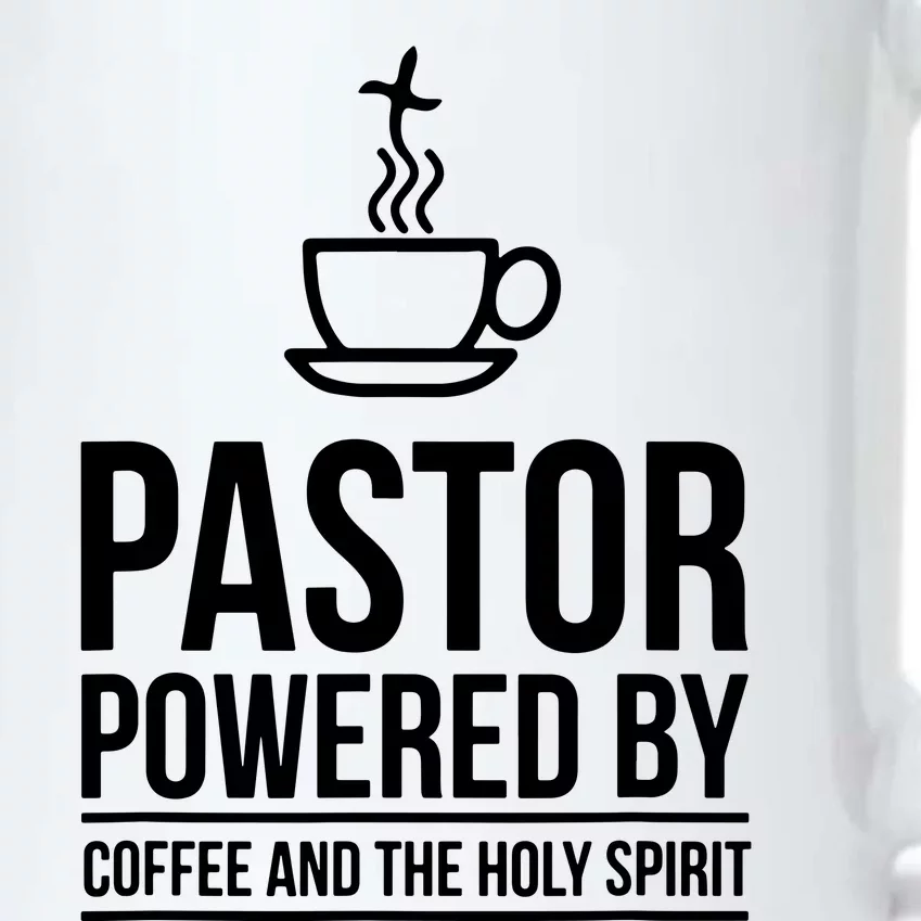 Pastor Powered By Coffe And The Holy Spirit Black Color Changing Mug