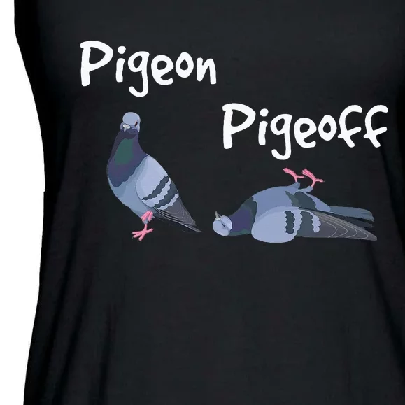 Pigeon Pigeoff Bird Birdwatcher Birdwatching Pigeon Racing Ladies Essential Flowy Tank