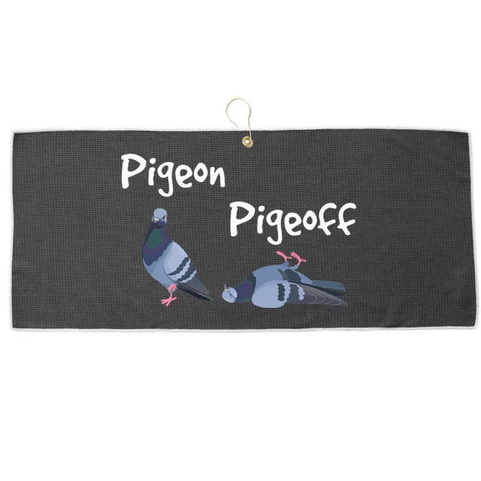 Pigeon Pigeoff Bird Birdwatcher Birdwatching Pigeon Racing Large Microfiber Waffle Golf Towel