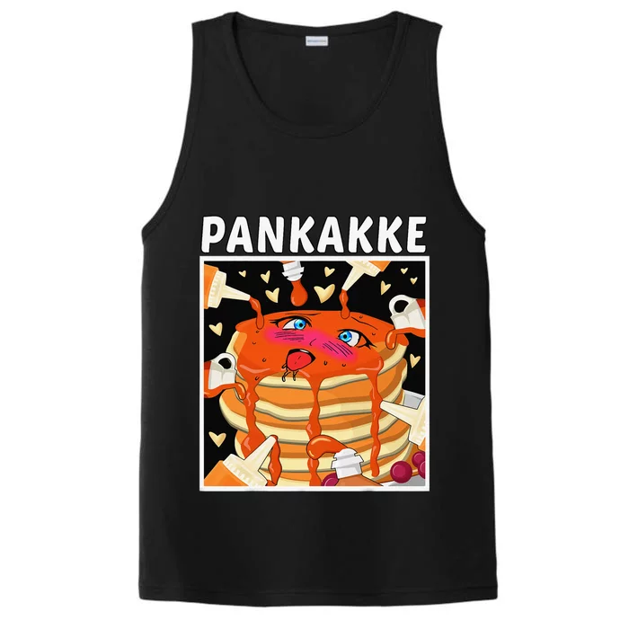 Pankakke Pancake Breakfast Naughty Anime Waifu Kawaii Performance Tank