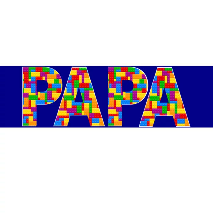 Papa Parent Brick Master Builder Building Blocks Set Family Meaningful Gift Bumper Sticker