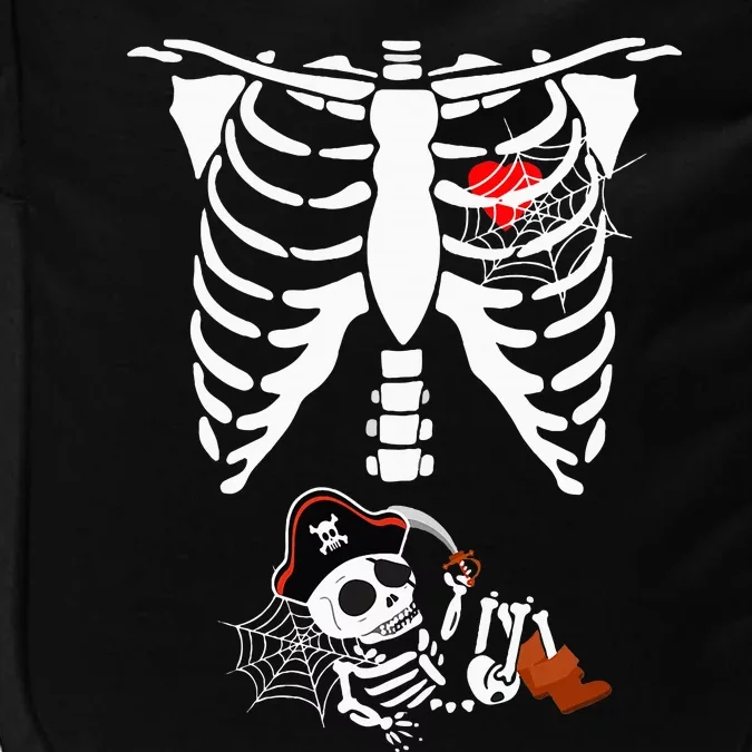 Pregnancy Pirate Baby Skeleton X ray Halloween Costume Impact Tech Backpack