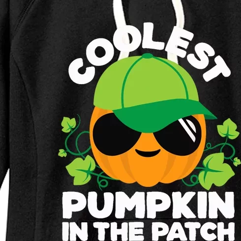 Pumpkin Patch Boy Or Girl Fall Coolest Halloween Women's Fleece Hoodie