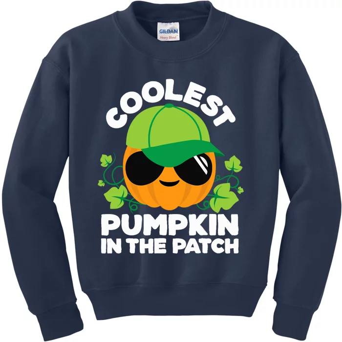 Pumpkin Patch Boy Or Girl Fall Coolest Halloween Kids Sweatshirt