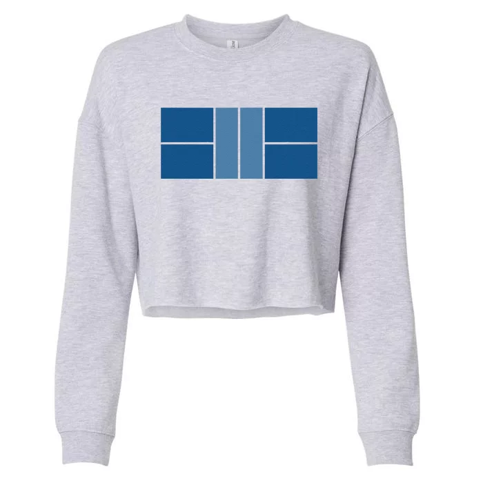 Pickleball Player Court Cropped Pullover Crew