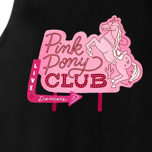 Pink Pony Club Live Dancers Ladies Tri-Blend Wicking Tank