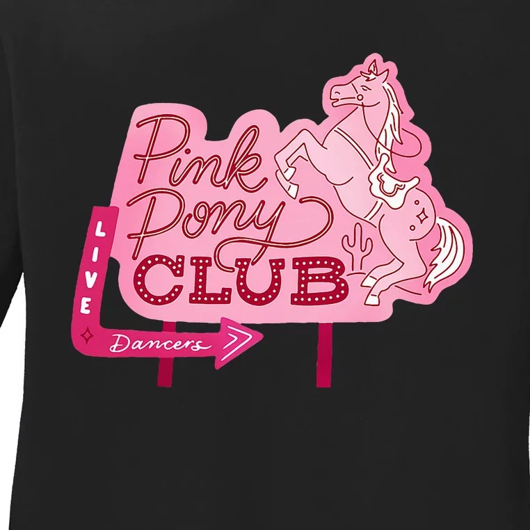 Pink Pony Club Live Dancers Ladies Long Sleeve Shirt