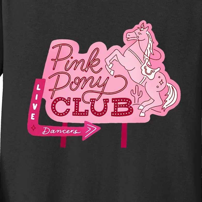 Pink Pony Club Live Dancers Kids Long Sleeve Shirt