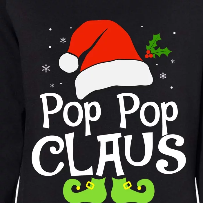 Pop Pop Claus Matching Family Christmas 2022 Costume Santa Womens California Wash Sweatshirt