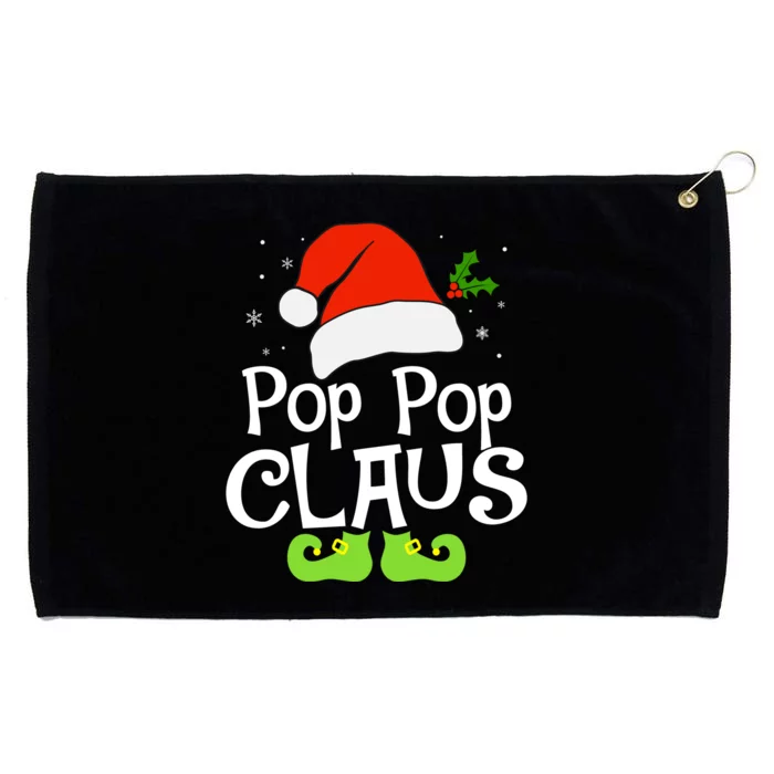 Pop Pop Claus Matching Family Christmas 2022 Costume Santa Grommeted Golf Towel