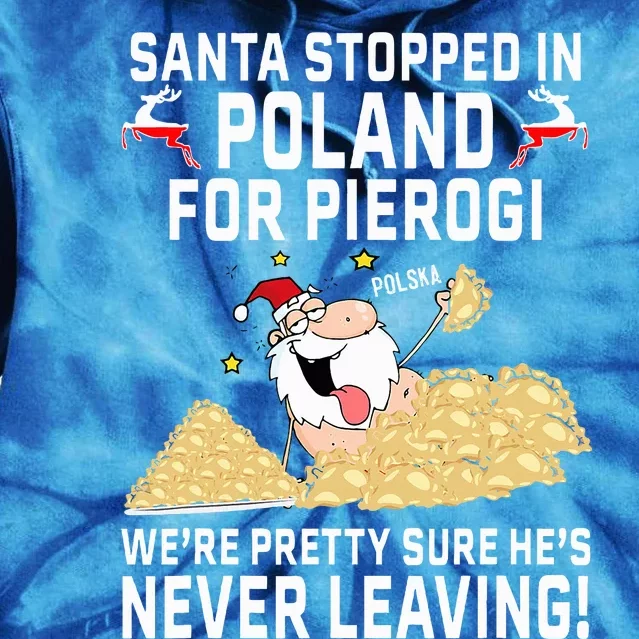 Pierogi Polish Christmas Santa Claus Poland Tie Dye Hoodie