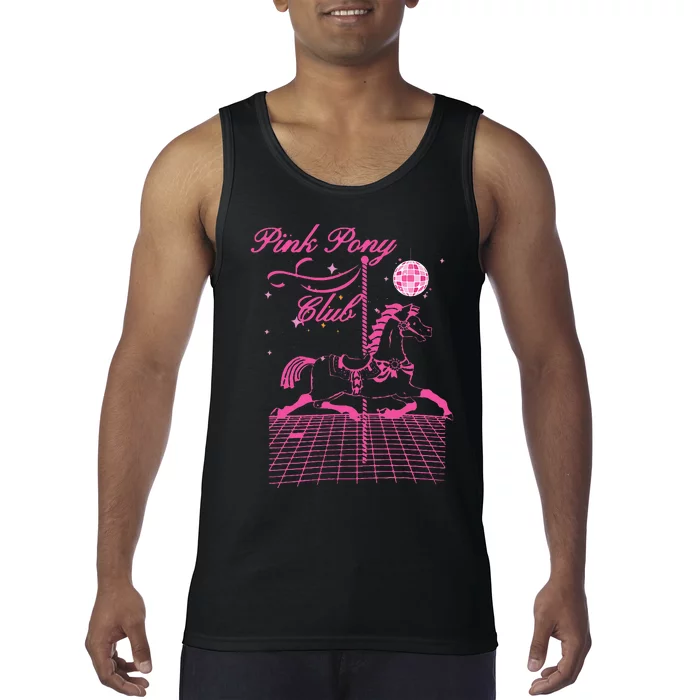 Pink Pony Club Groovy Girl Birthday Cowgil Tank Top