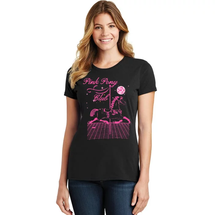 Pink Pony Club Groovy Girl Birthday Cowgil Women's T-Shirt