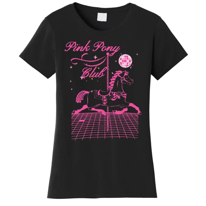 Pink Pony Club Groovy Girl Birthday Cowgil Women's T-Shirt