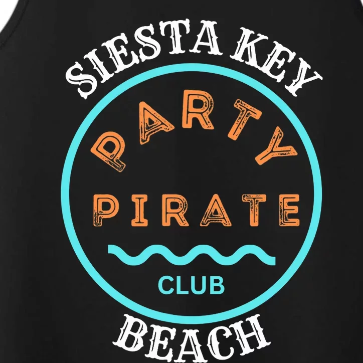 Party Pirate Club Siesta Key Beach Performance Tank