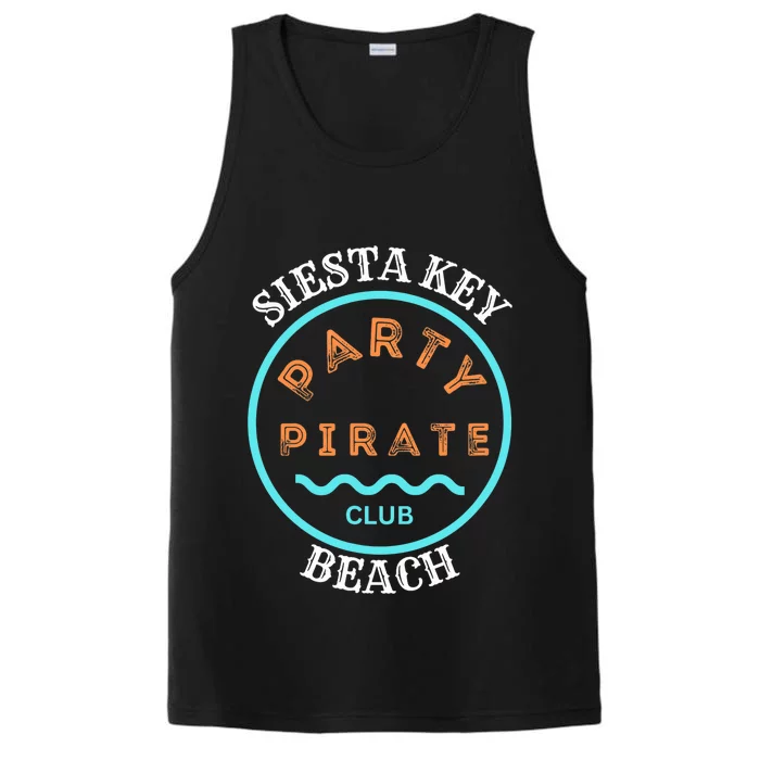 Party Pirate Club Siesta Key Beach Performance Tank