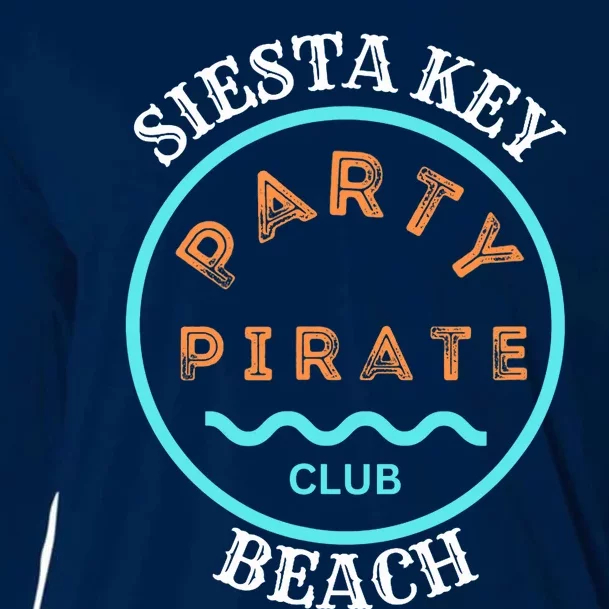 Party Pirate Club Siesta Key Beach Cooling Performance Long Sleeve Crew